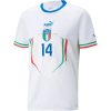 2022 Federico Chiesa #14 Italy Away Jersey
