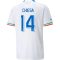 2022 Federico Chiesa #14 Italy Away Jersey