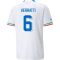 2022 Marco Verratti #6 Italy Away Jersey