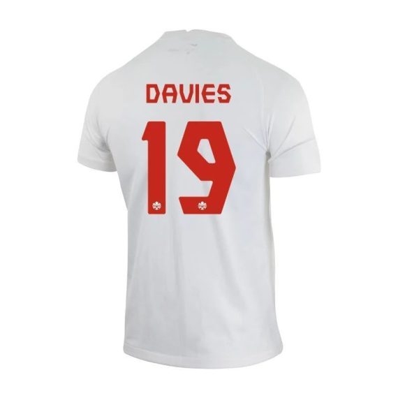 2022 Alphonso Davies #19 Canada Away Jersey
