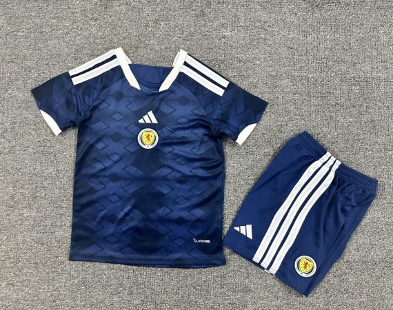 2026 Scotland Home Football Shirt Kids Size Suit