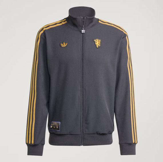 Manchester United Gray Terrace Icons Full-Zip Track Jacket