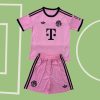 25/26 Bayern Munich Pink Goalkeeper Football Shirt Kids Size Suit