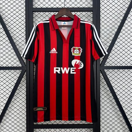 01/02 Retro Bayer Leverkusen Home Football Jersey