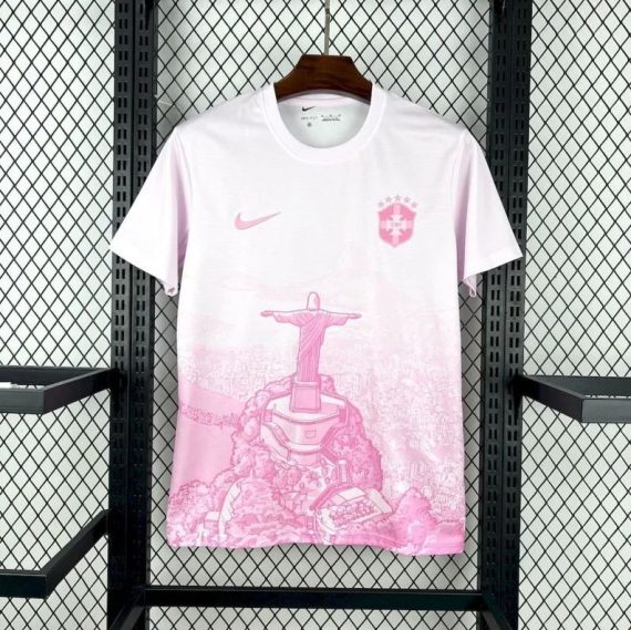 25/26 Brazil Pink Rose Football Shirt