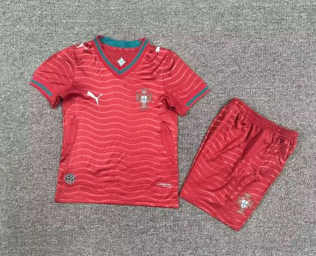 26/27 Portugal Home Football Shirt Kids Size Suit