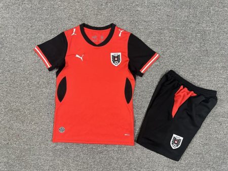 26/27 Austria Home Football Shirt Kids Size Suit