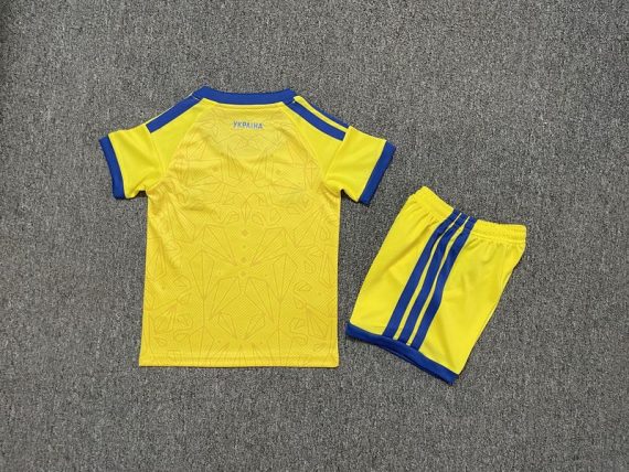 26/27 Ukraine Home Football Shirt Kids Size Suit