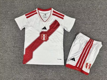 26/27 Peru Home Football Shirt Kids Size Suit