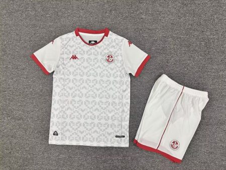 26/27 Tunisia Away Football Shirt Kids Size Suit