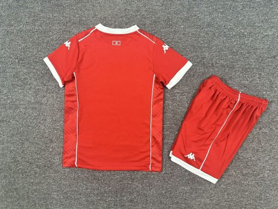 26/27 Tunisia Home Football Shirt Kids Size Suit