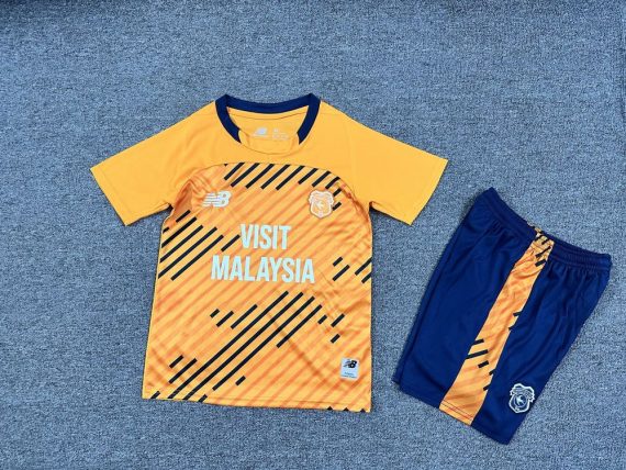 25/26 Cardiff City Second Away Football Shirt Kids Size Suit
