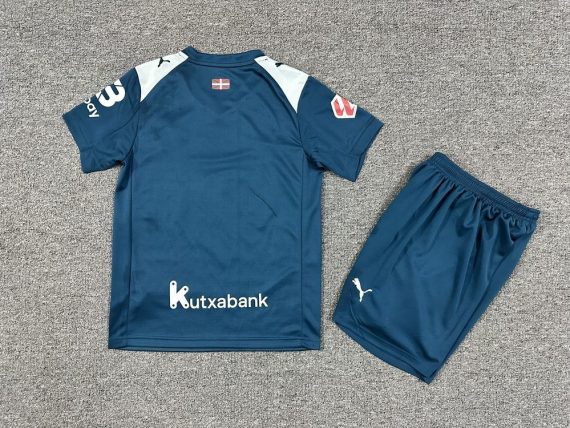 25/26 Deportivo Alaves Second Away Football Shirt Kids Size Suit