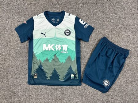 25/26 Deportivo Alaves Second Away Football Shirt Kids Size Suit