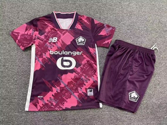 25/26 Lille Third Away Football Shirt Kids Size Suit