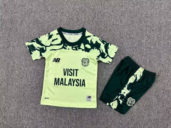 25/26 Cardiff City Away Football Shirt Kids Size Suit