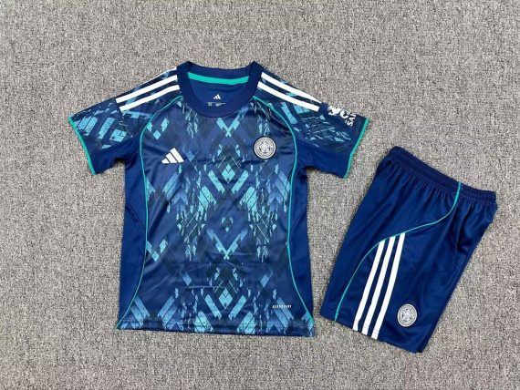 25/26 Leicester City Away Football Shirt Kids Size Suit