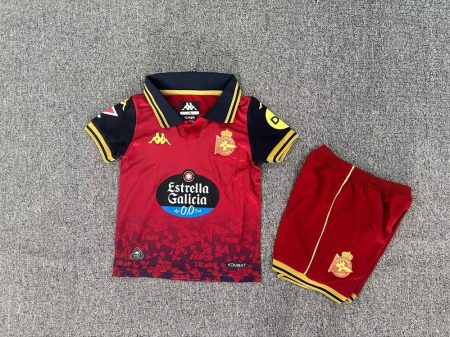 25/26 Deportivo La Coruna Away Football Shirt Kids Size Suit