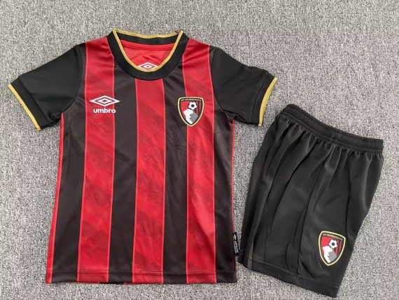 25/26 Bournemouth Home Football Shirt Kids Size Suit