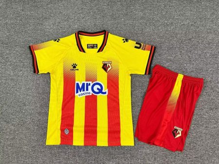 25/26 Watford Home Football Shirt Kids Size Suit