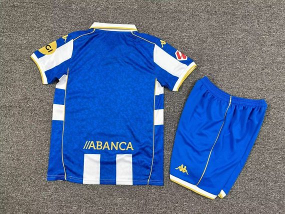 25/26 Deportivo La Coruna Home Football Shirt Kids Size Suit