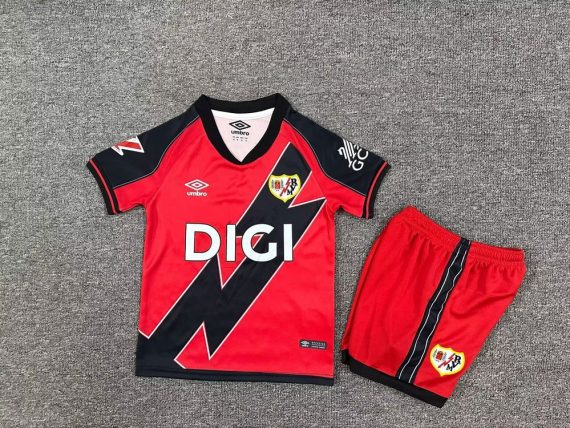 25/26 Rayo Vallecano Second Away Football Shirt Kids Size Suit