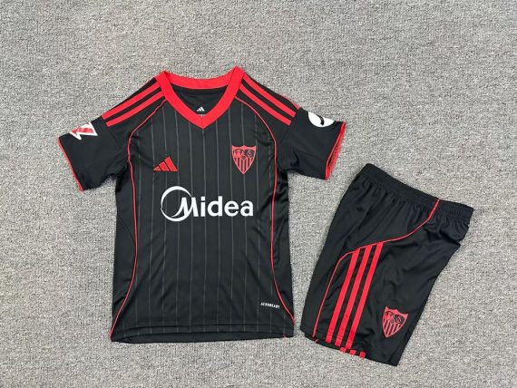 25/26 Sevilla Second Away Football Shirt Kids Size Suit