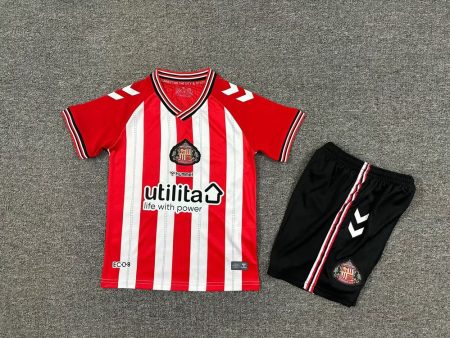 25/26 Sunderland Home Football Shirt Kids Size Suit