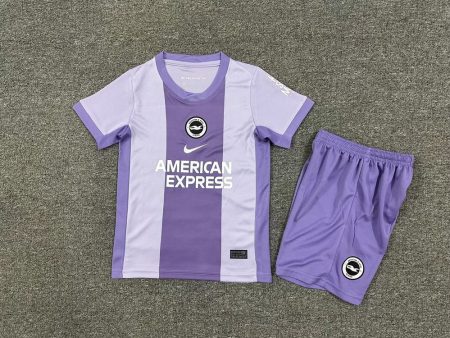 25/26 Brighton & Hove Albion Away Football Shirt Kids Size Suit