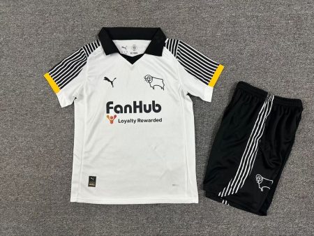 25/26 Derby County Home Football Shirt Kids Size Suit
