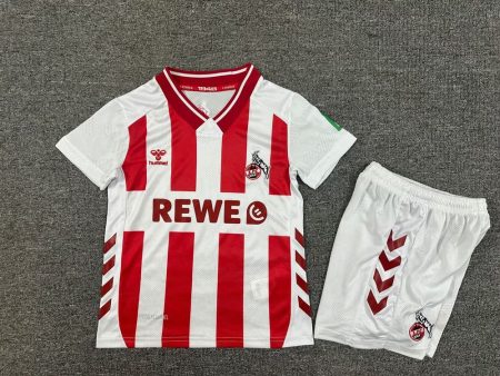 25/26 Koln Home Football Shirt Kids Size Suit