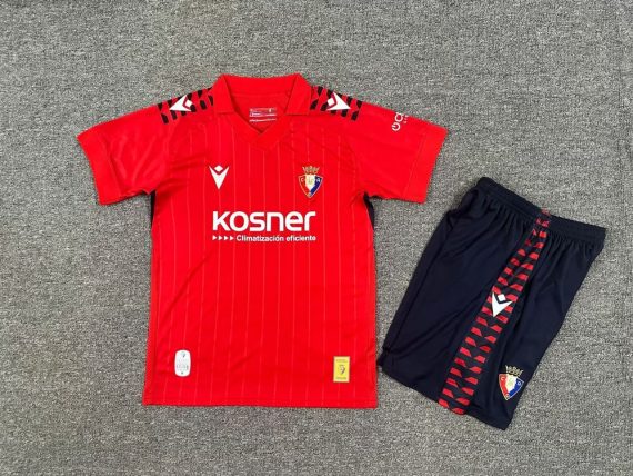 25/26 Osasuna Home Football Shirt Kids Size Suit