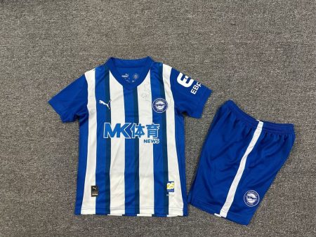 25/26 Deportivo Alaves Home Football Shirt Kids Size Suit