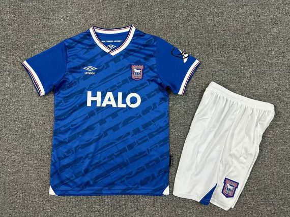 25/26 Ipswich Town Home Football Shirt Kids Size Suit