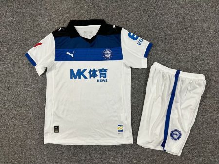 25/26 Deportivo Alaves Away Football Shirt Kids Size Suit