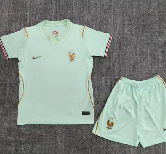 26/27 France Away Football Shirt Kids Size Suit