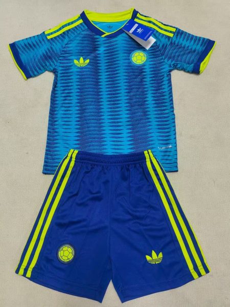 26/27 Colombia Away Football Shirt Kids Size Suit