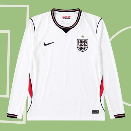 26/27 Long Sleeve England Home Football Shirt