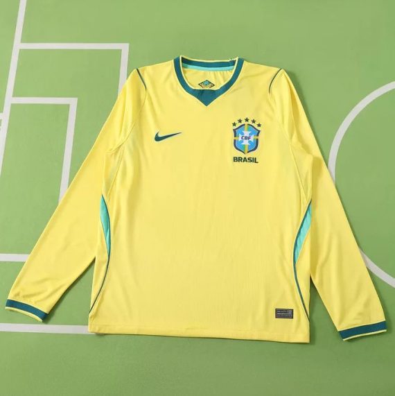 26/27 Long Sleeve Brazil Home Football Shirt