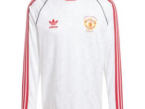 1991 Retro Long Sleeve Manchester United Away Football Shirt