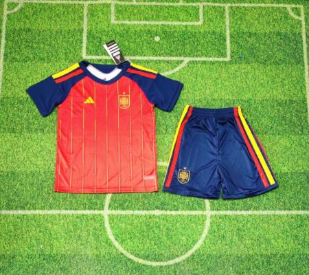 26/27 Spain Home Football Shirt Kids Size Suit