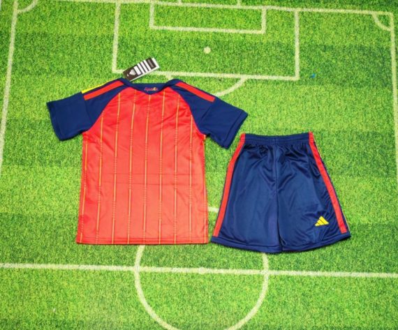 26/27 Spain Home Football Shirt Kids Size Suit