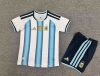 26/27 Argentina #10 Messi Home Football Shirt Kids Size Suit