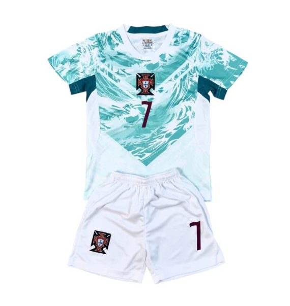 26/27 Portugal #7 Ronaldo Away Football Shirt Kids Size Suit
