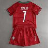 26/27 Portugal #7 Ronaldo Home Football Shirt Kids Size Suit