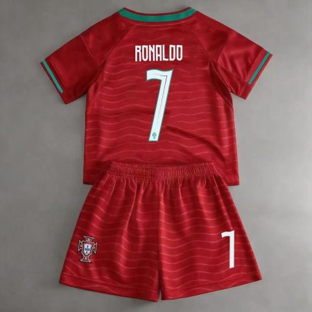26/27 Portugal #7 Ronaldo Home Football Shirt Kids Size Suit