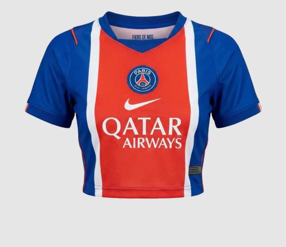 26/27 Psg Paris Saint-Germain Home Cropped Football Shirt