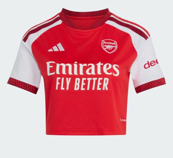 26/27 Arsenal Home Cropped Football Shirt