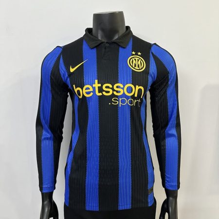 26/27 Player Version Long Sleeve Inter Milan Home Football Shirt