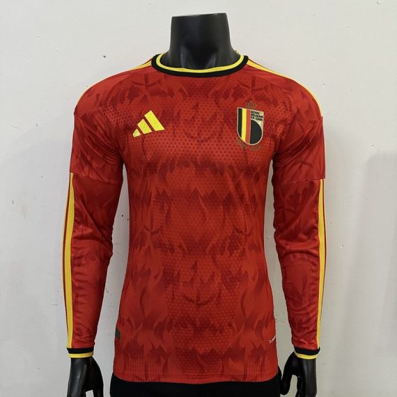 26/27 Player Version Long Sleeve Belgium Home Football Shirt